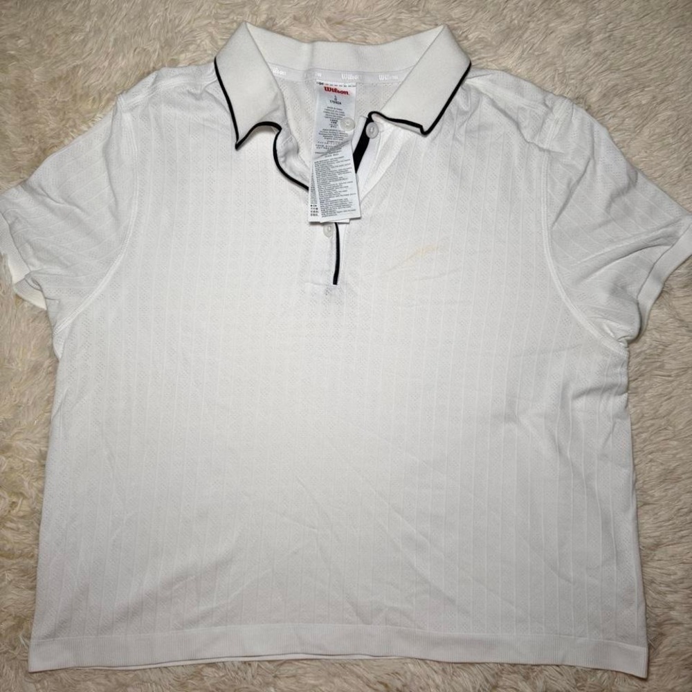 Wilson Center Court Seamless Polo Size Large NWOT - Picture 2 of 5